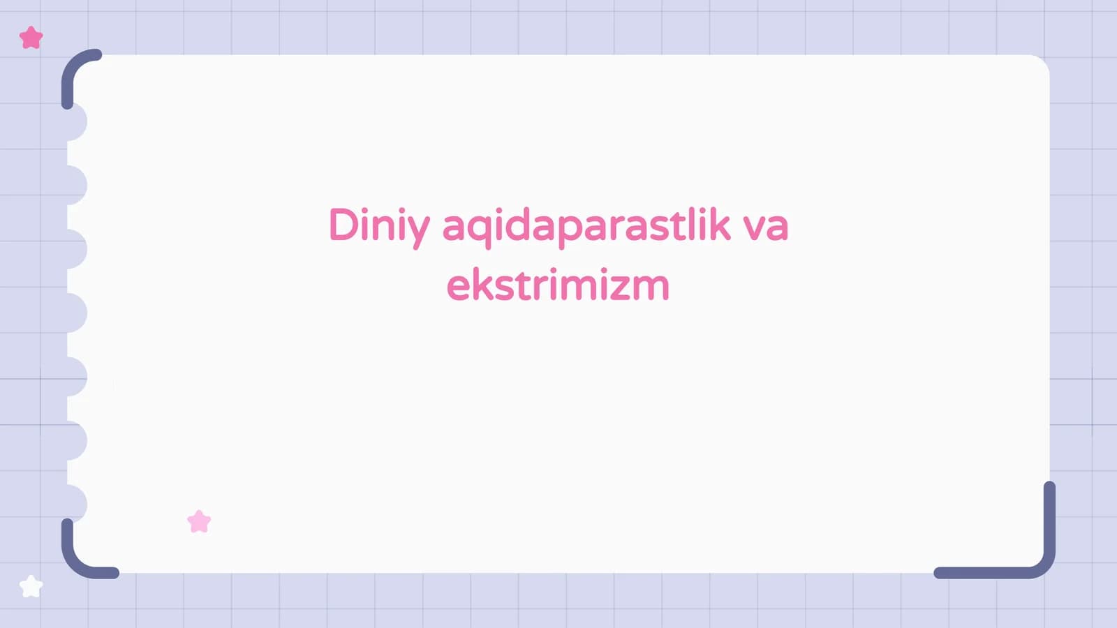 Diniy aqidaparastlik va ekstrimizm