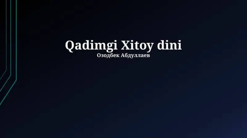 Qadimgi Xitoy dini