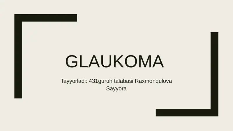 Glaukoma