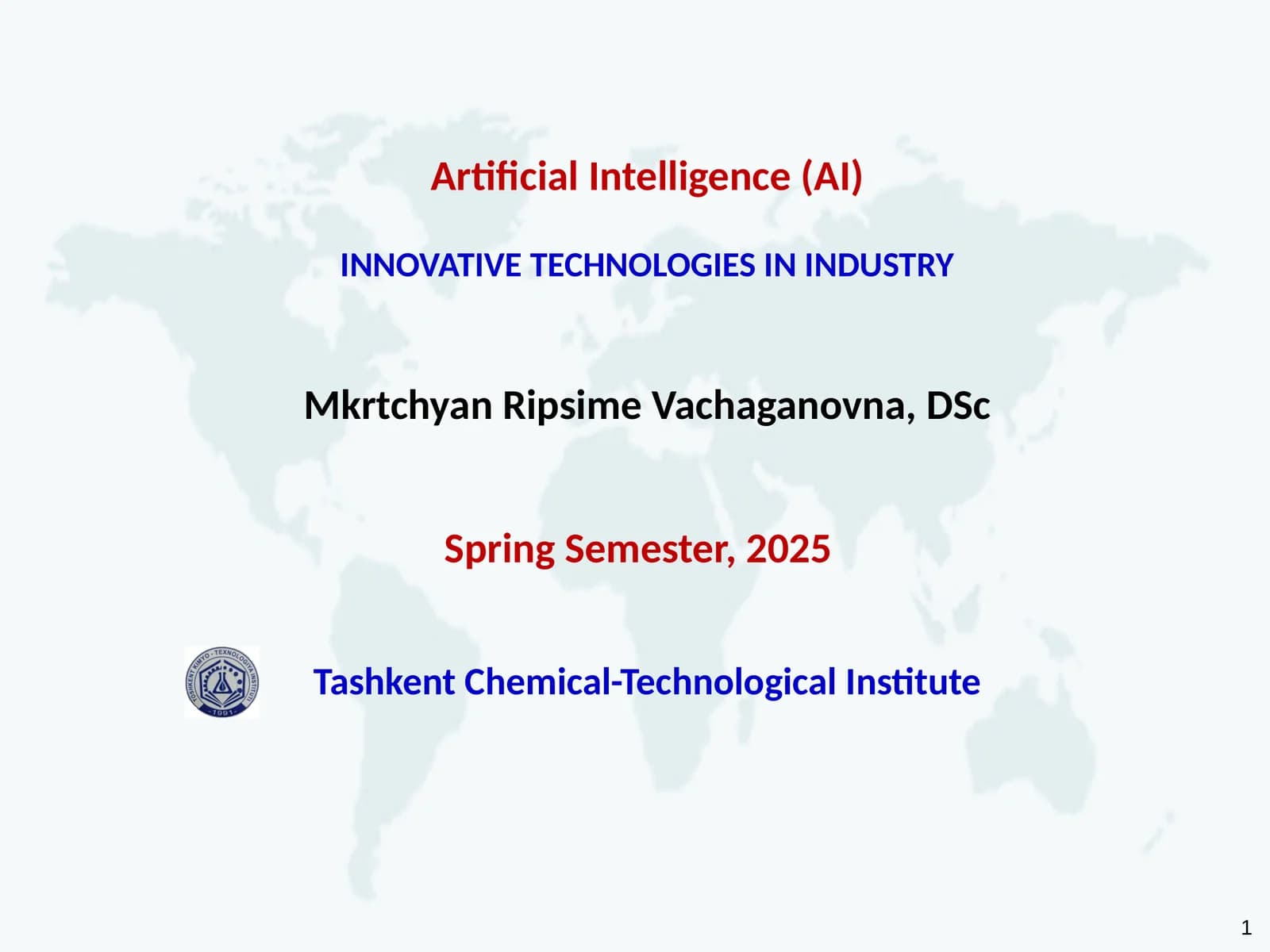INNOVATIVE TECHNOLOGIES IN INDUSTRY