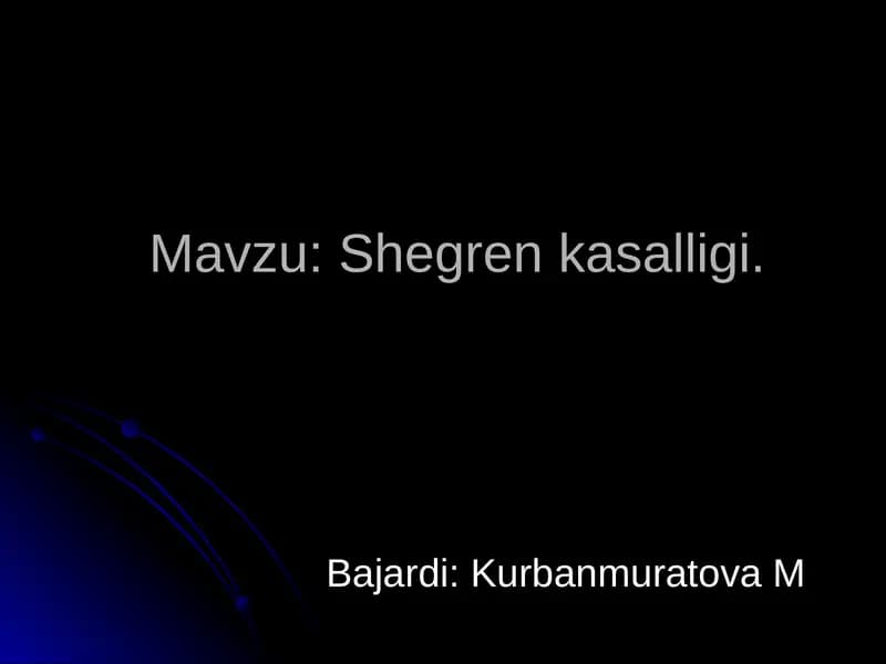 Shergen Sindromi