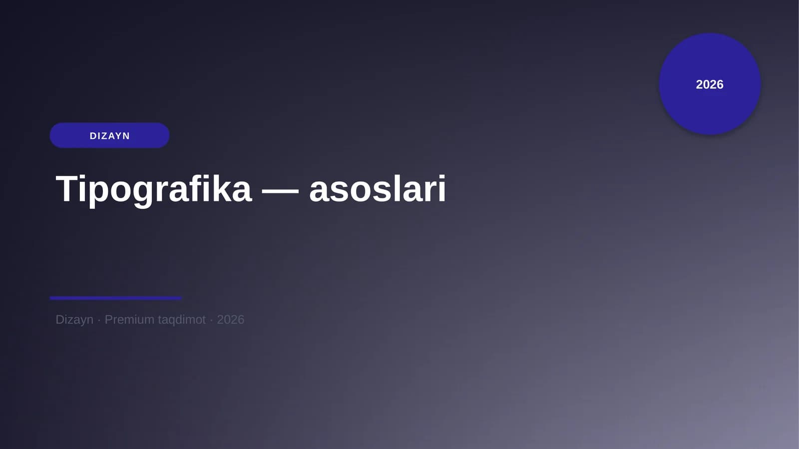 Tipografika — asoslari