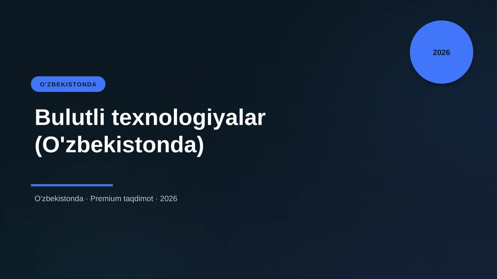 Bulutli texnologiyalar (O'zbekistonda)