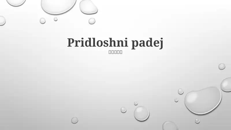 Pridloshni padej