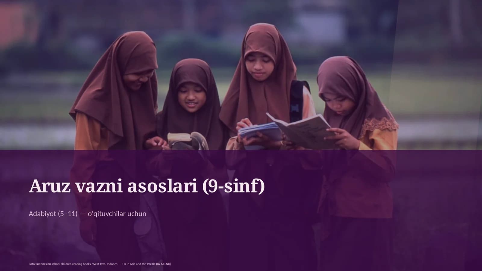 Aruz vazni asoslari (9-sinf)