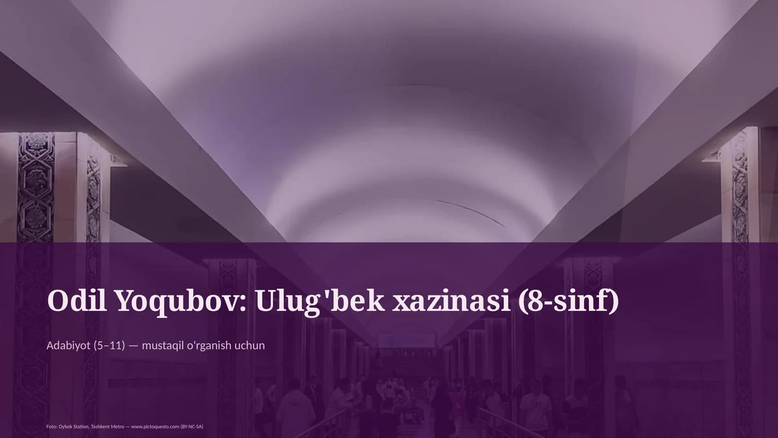 Ulug'bek xazinasi (8-sinf)