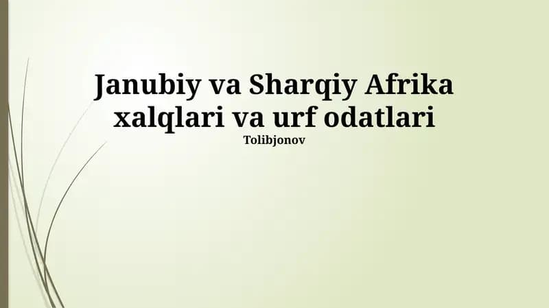 Bantu xalqlari