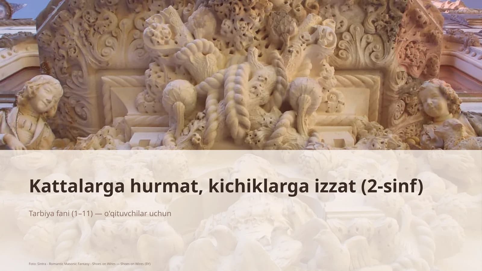 Kattalarga hurmat, kichiklarga izzat (2-sinf)