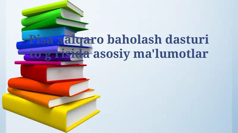 PISA xalqaro baholash dasturi