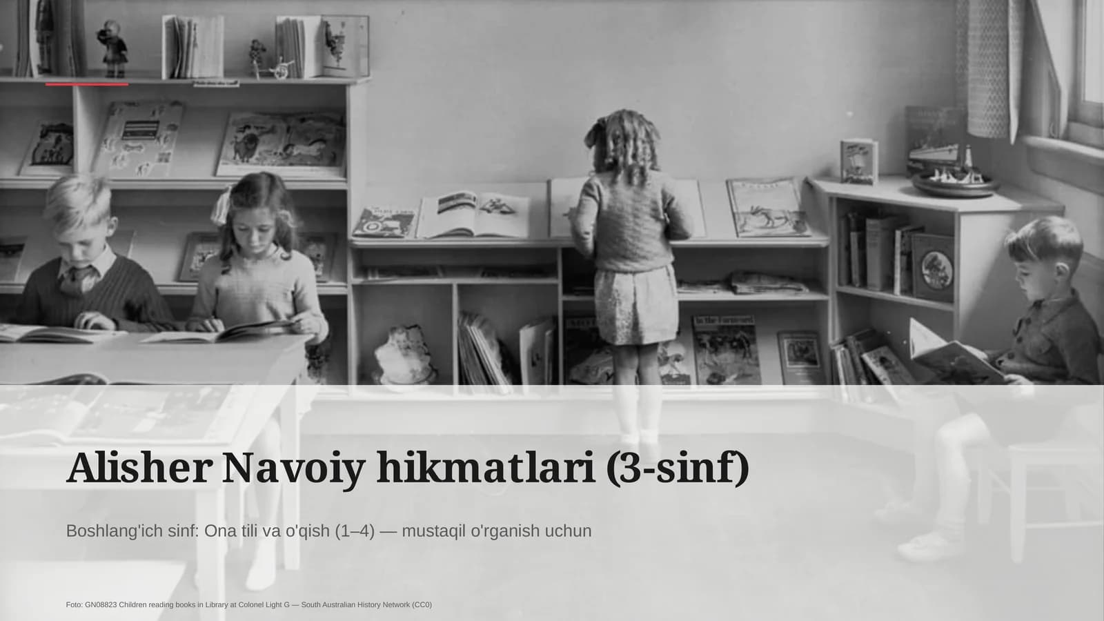 Alisher Navoiy hikmatlari (3-sinf)