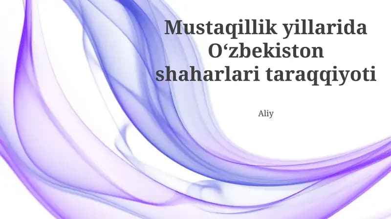 Shahar Transformasiyasi: Yangi Manzara