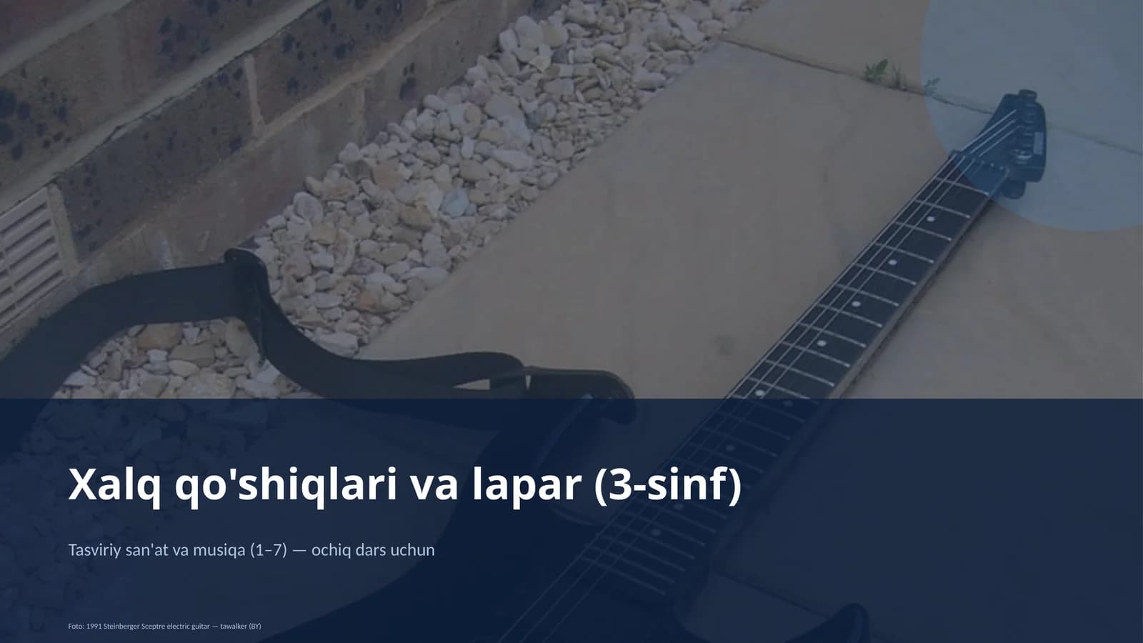 Xalq qo'shiqlari va lapar (3-sinf)