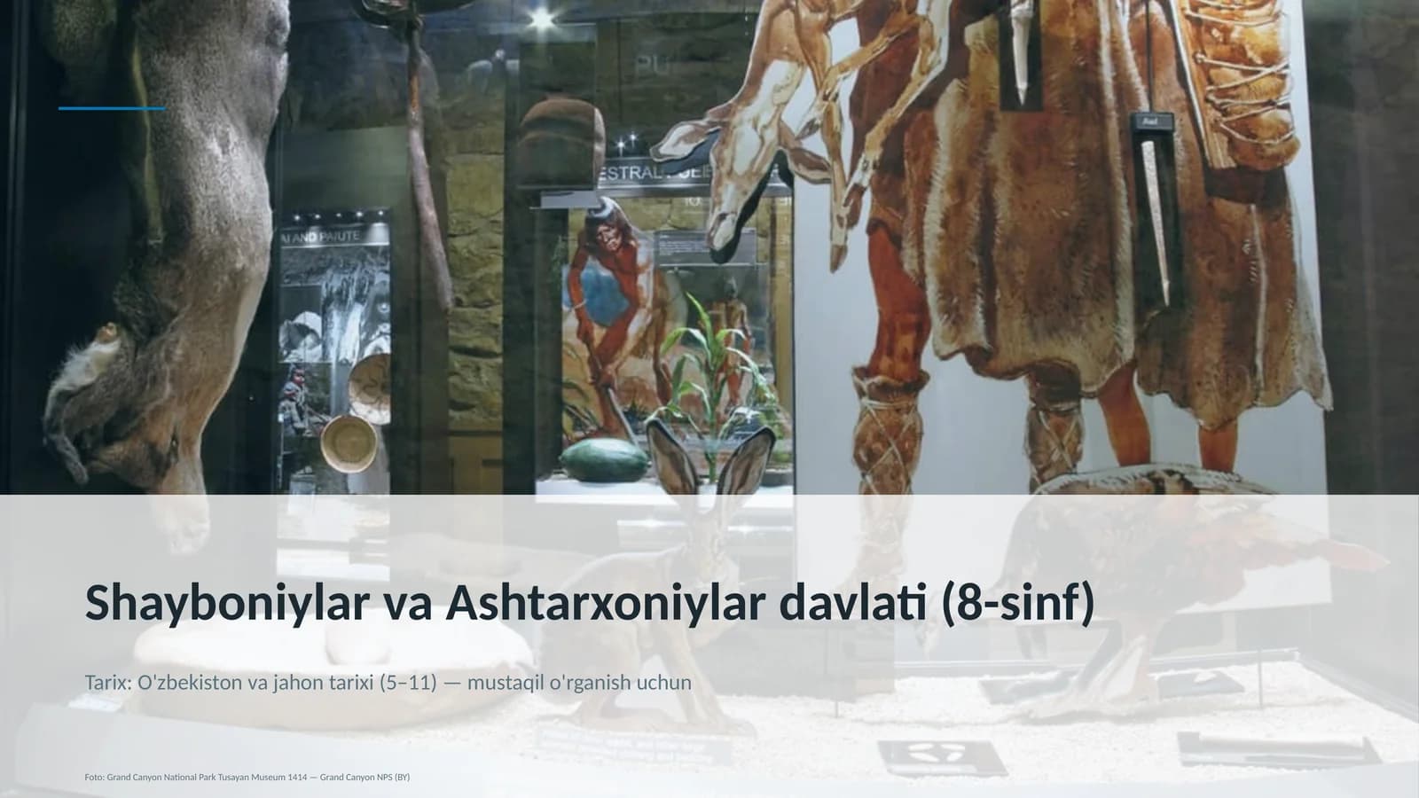 Shayboniylar va Ashtarxoniylar davlati (8-sinf)