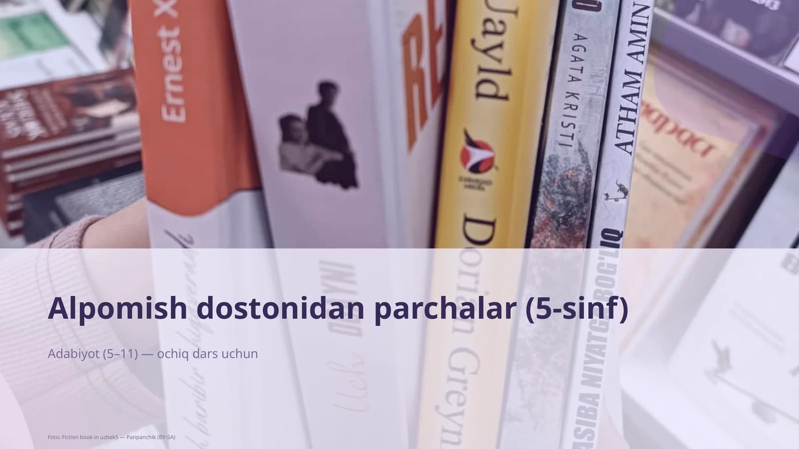 Alpomish dostonidan parchalar (5-sinf)