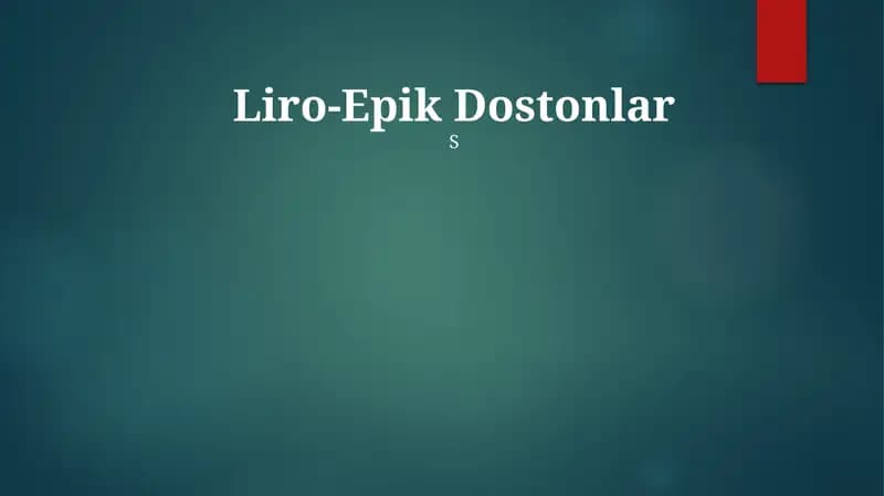 Liro-Epik Dostonlar