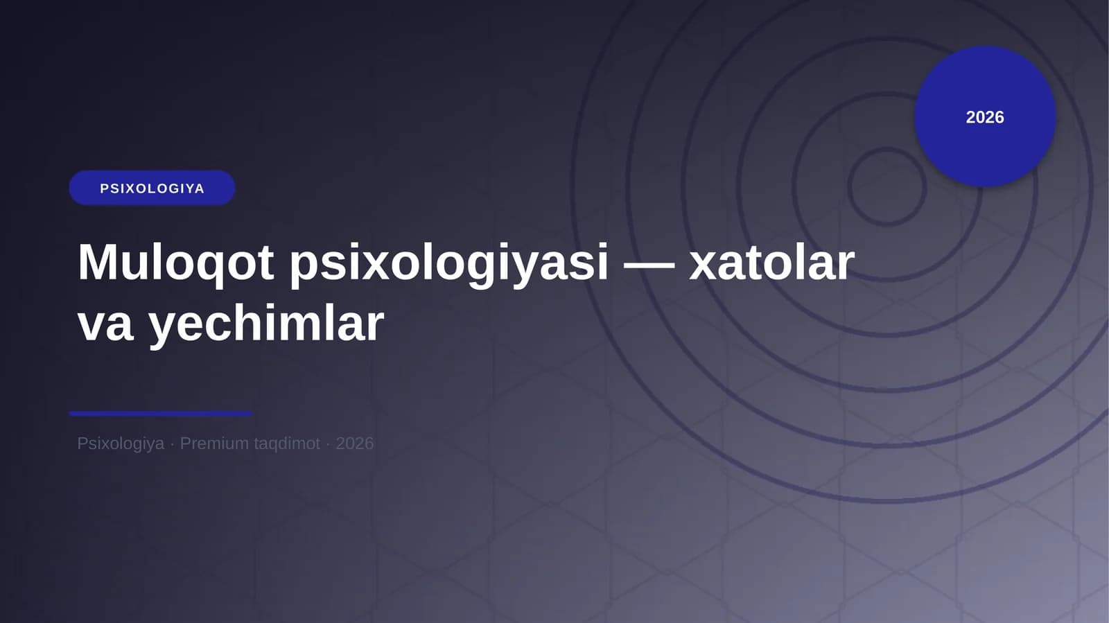 Muloqot psixologiyasi — xatolar va yechimlar