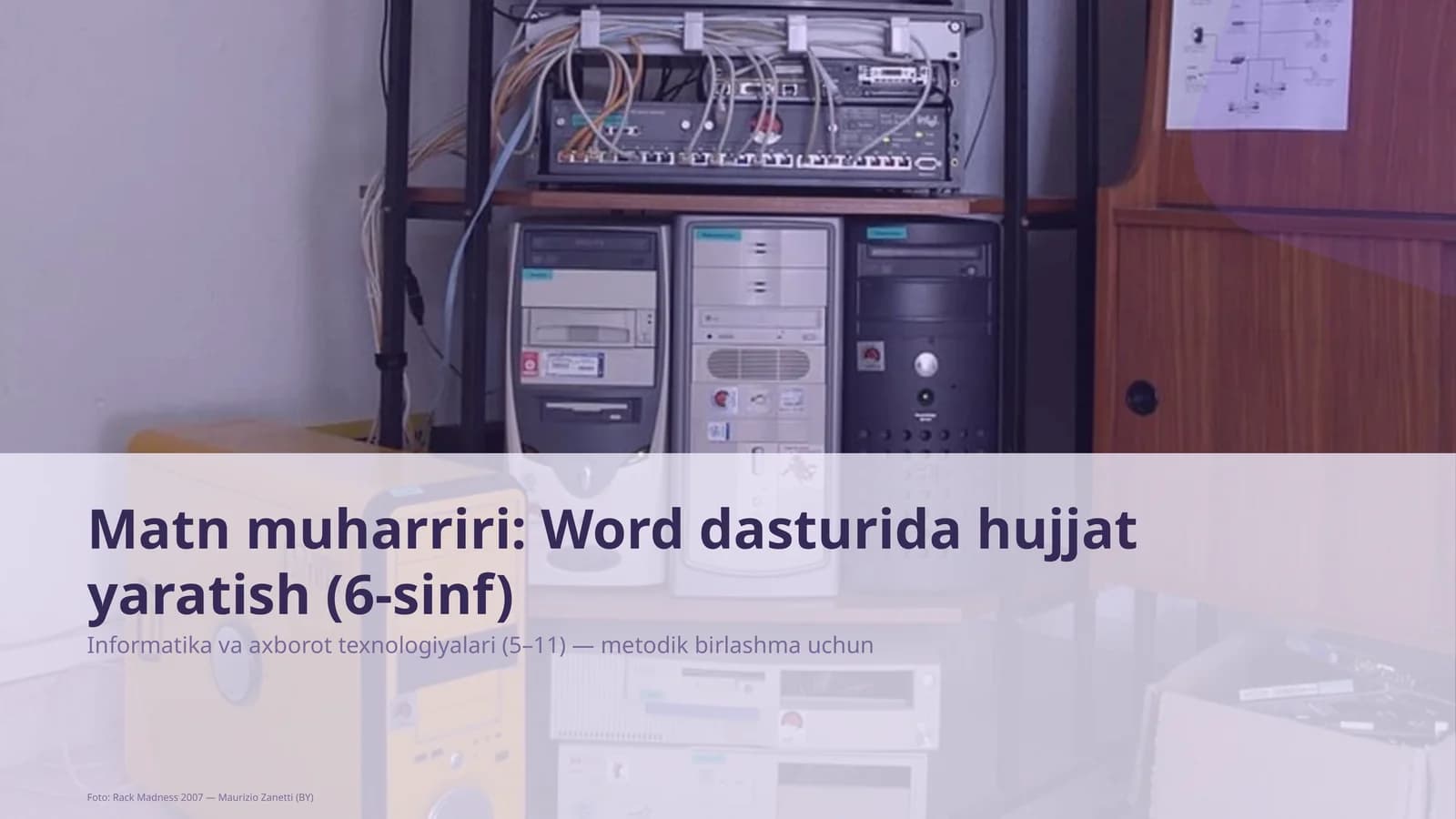 Word dasturida hujjat yaratish (6-sinf)
