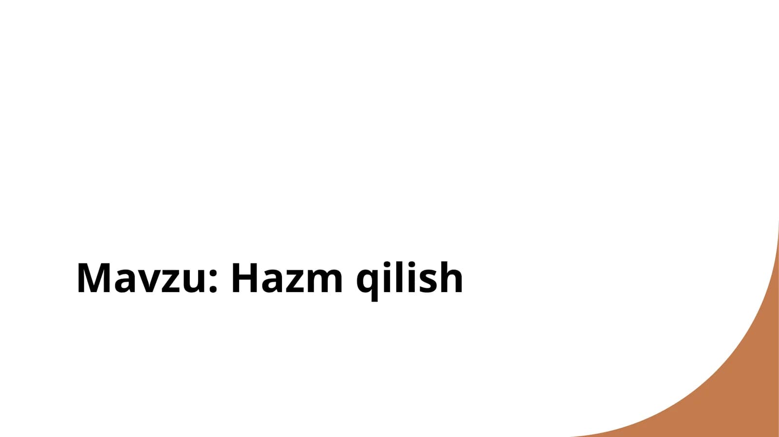 Hazm  qilish