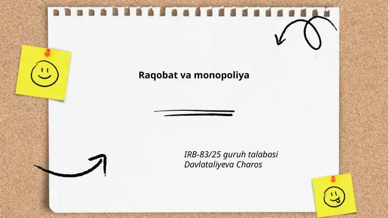 Raqobat va monopoliya