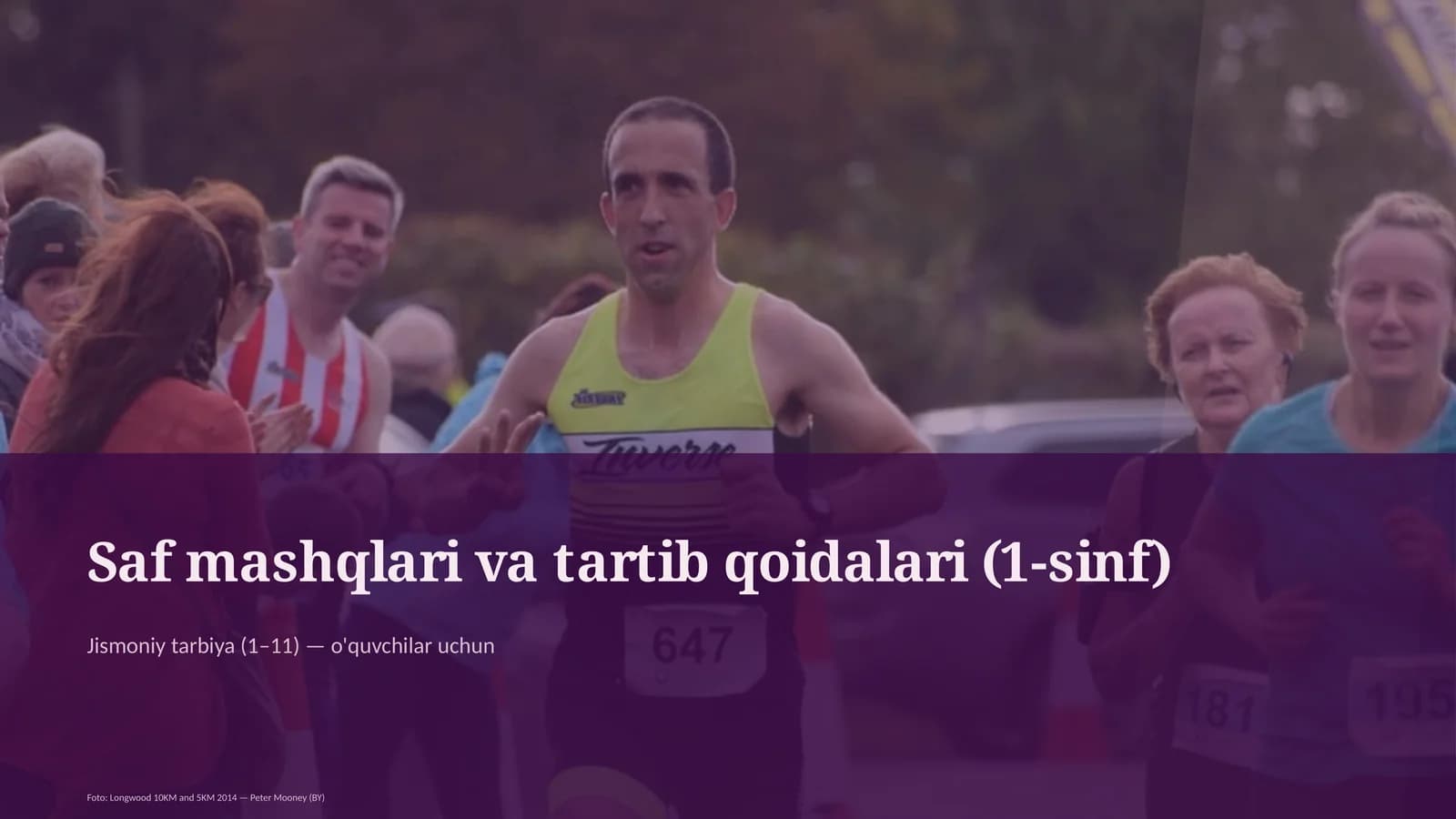 Saf mashqlari va tartib qoidalari (1-sinf)