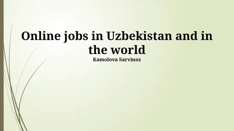 Evolving Digital Workforce in Uzbekistan