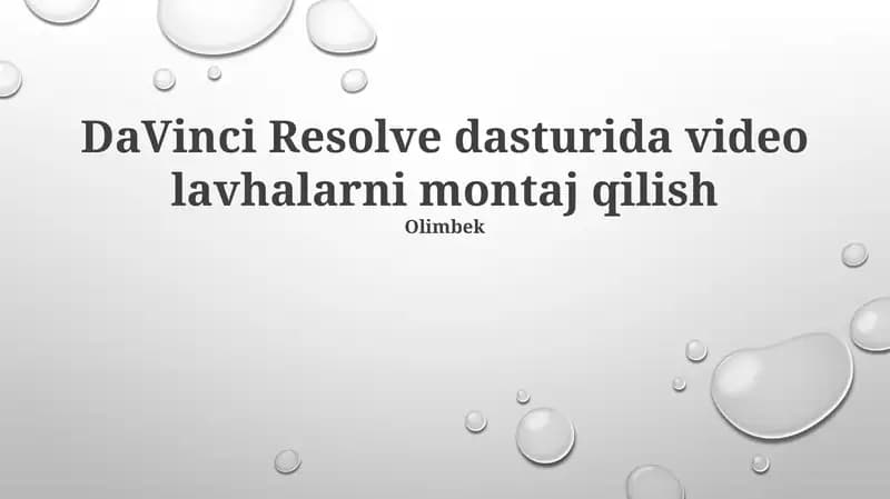 DaVinci Resolve