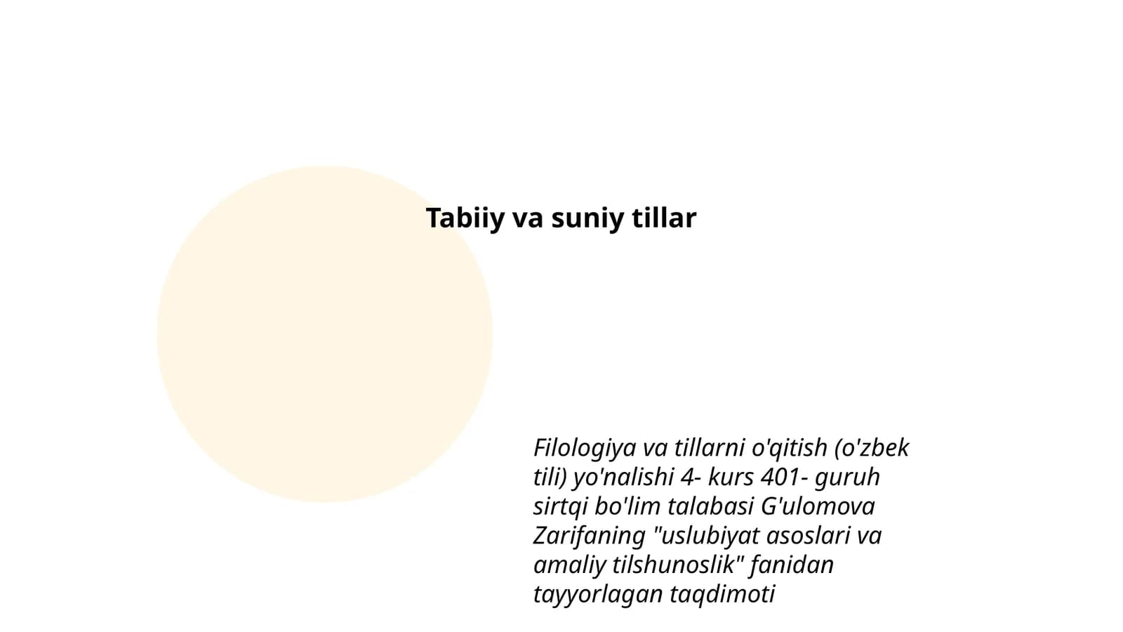 Uslubiyat asoslari va amaliy tilshunoslik