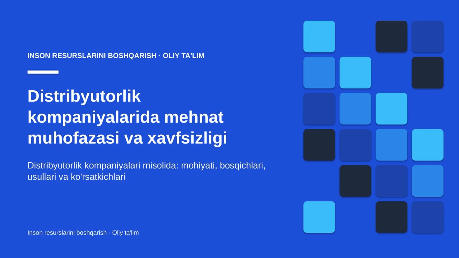 distribyutorlik kompaniyalarida mehnat muhofazasi va xavfsizligi 7999