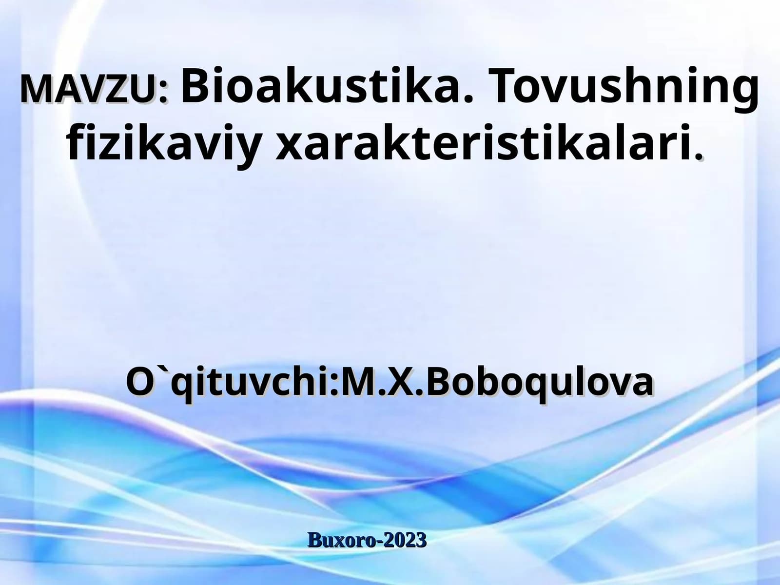 Bioakustika
