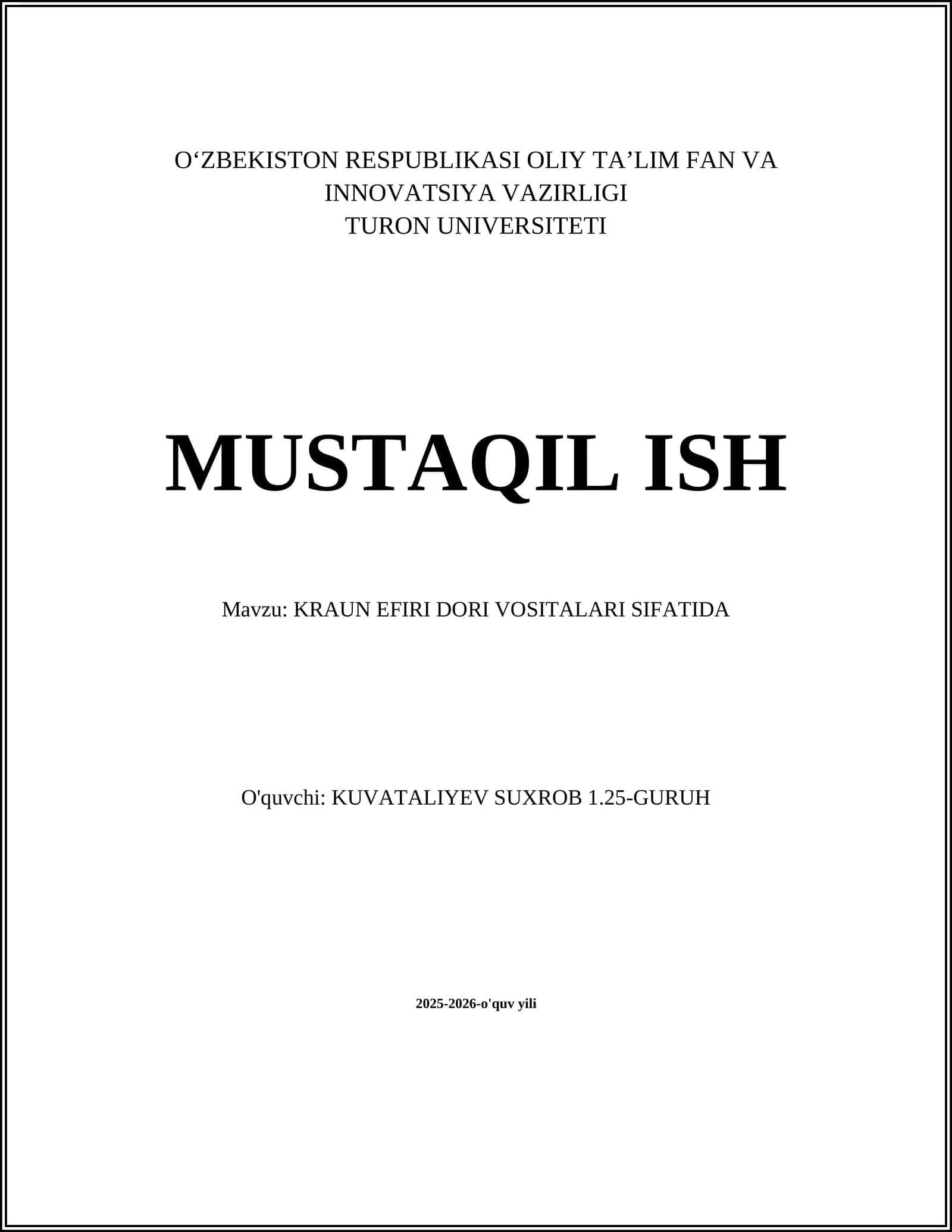 Kraun Efirlari