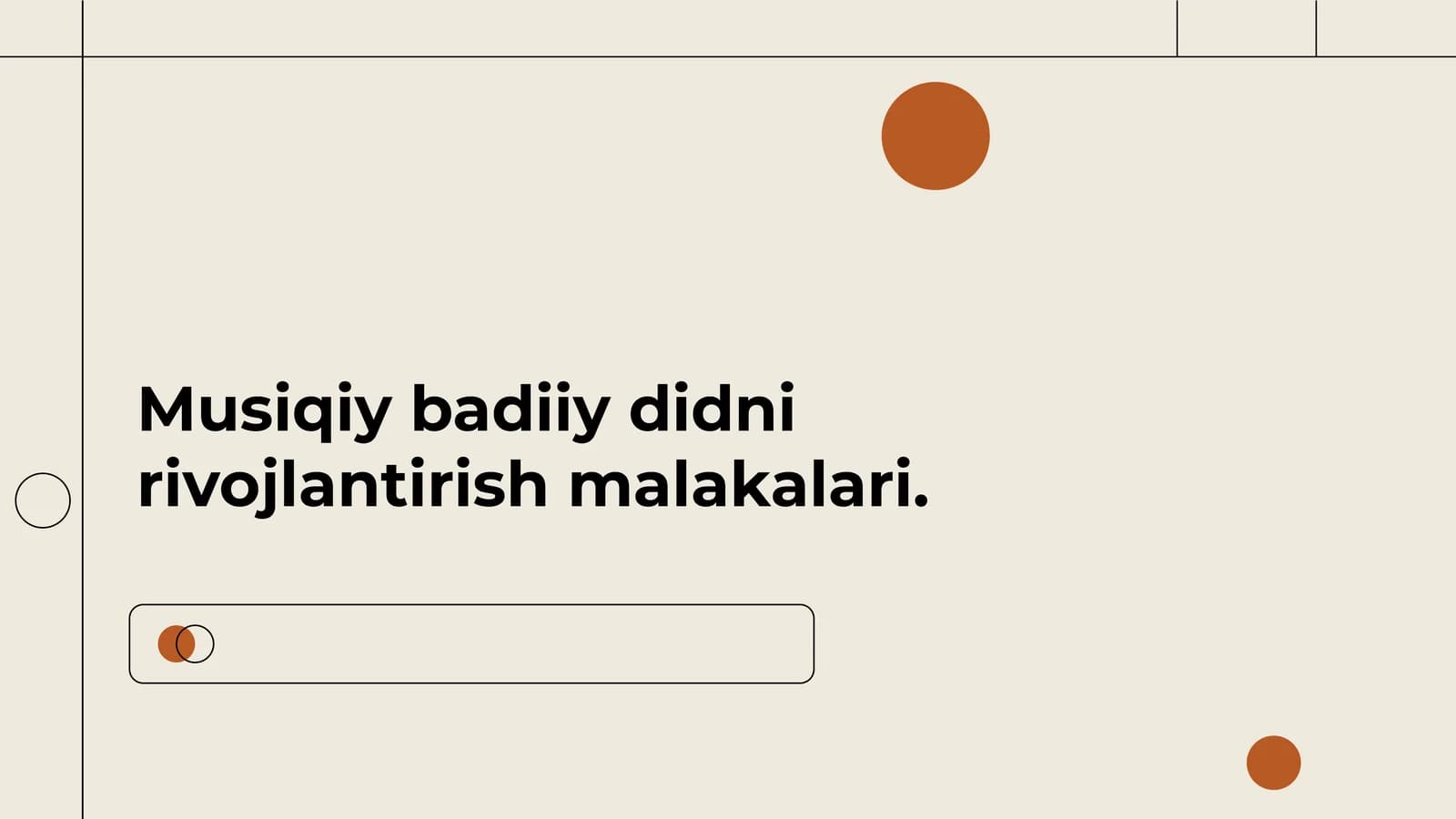 Musiqiy  badiiy didni rivojlantirish malakalari