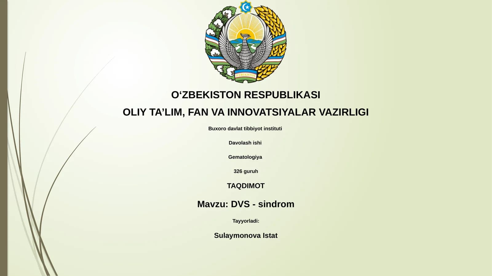 DVS - sindrom