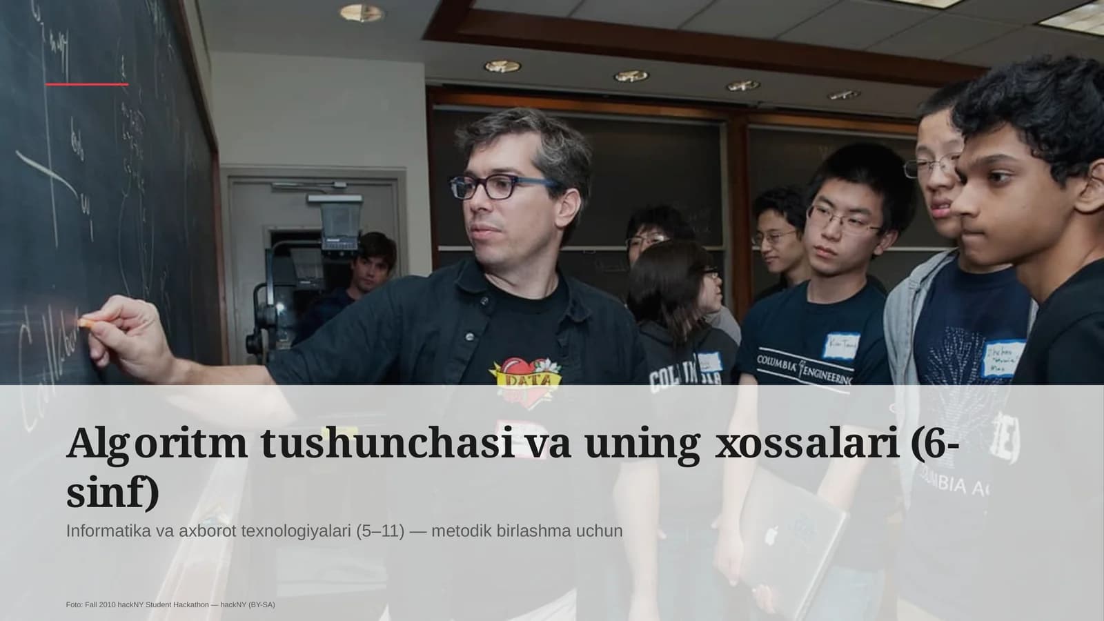 Algoritm tushunchasi va uning xossalari (6-sinf)