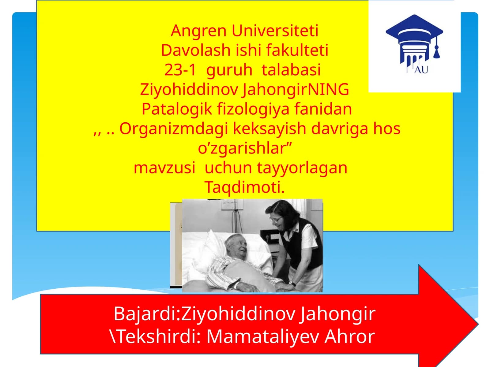 Organizmdagi keksayish davriga hoso’zgarishlar