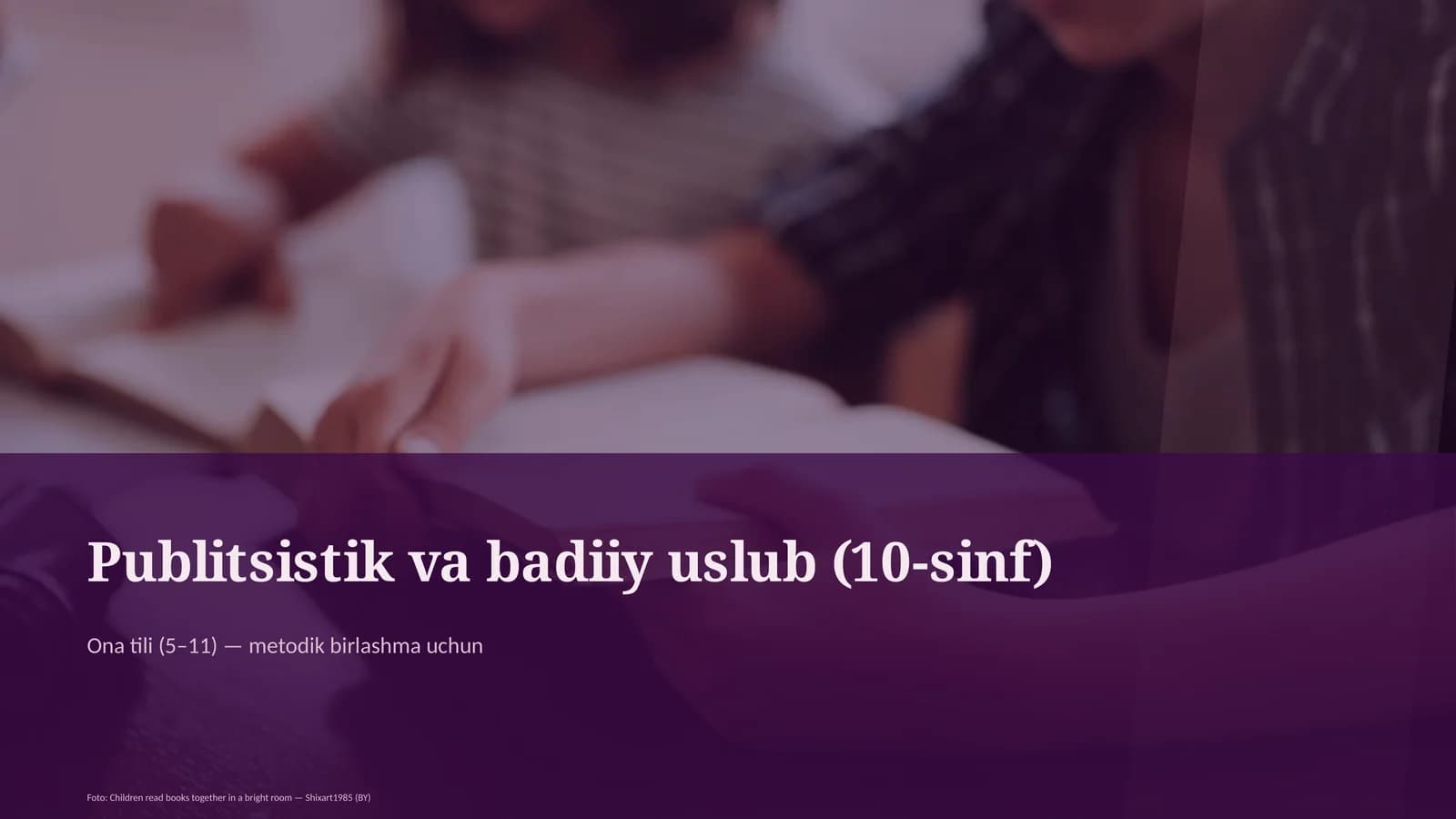 Ona tili (5-11) — metodik birlashma uchun