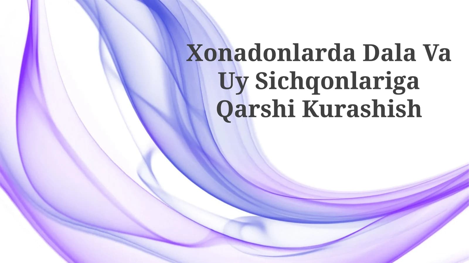 Xonadonlarda Dala Va Uy Sichqonlariga Qarshi Kurashish