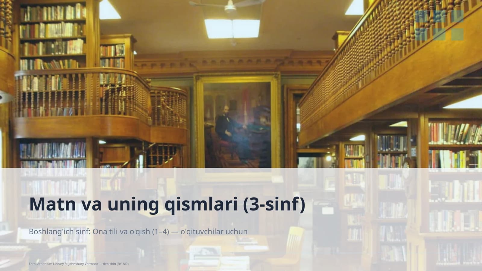 Matn va uning qismlari (3-sinf)