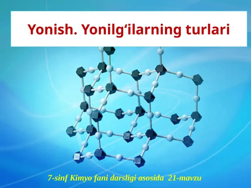 Yonilg‘ilarning turlari