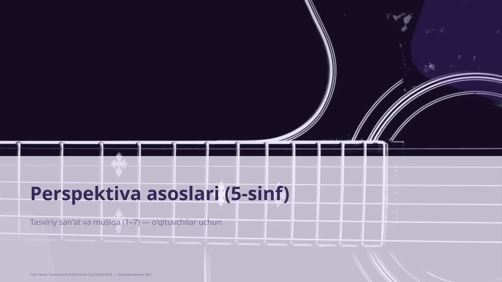 Perspektiva asoslari (5-sinf)