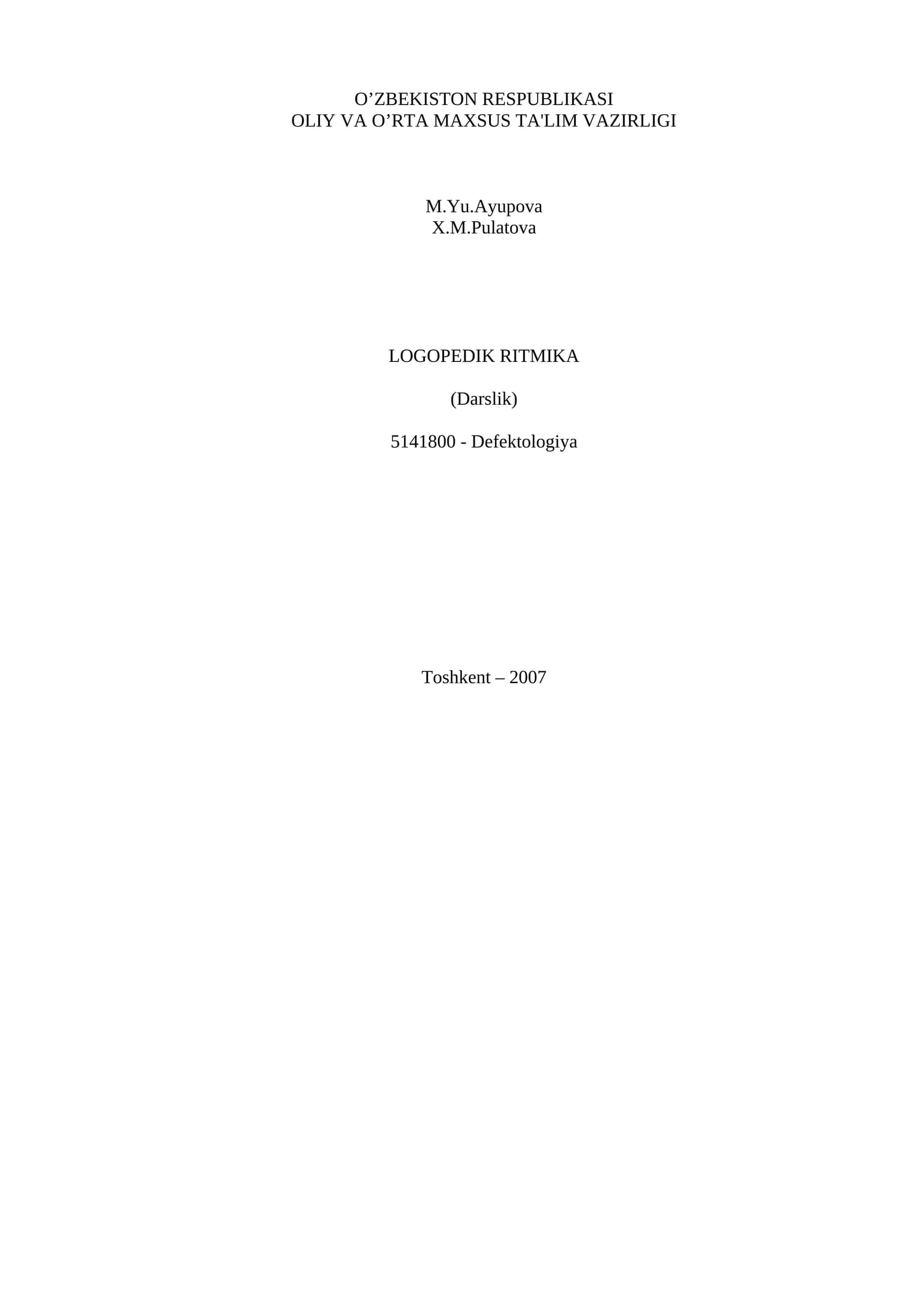 Logopedik ritmika