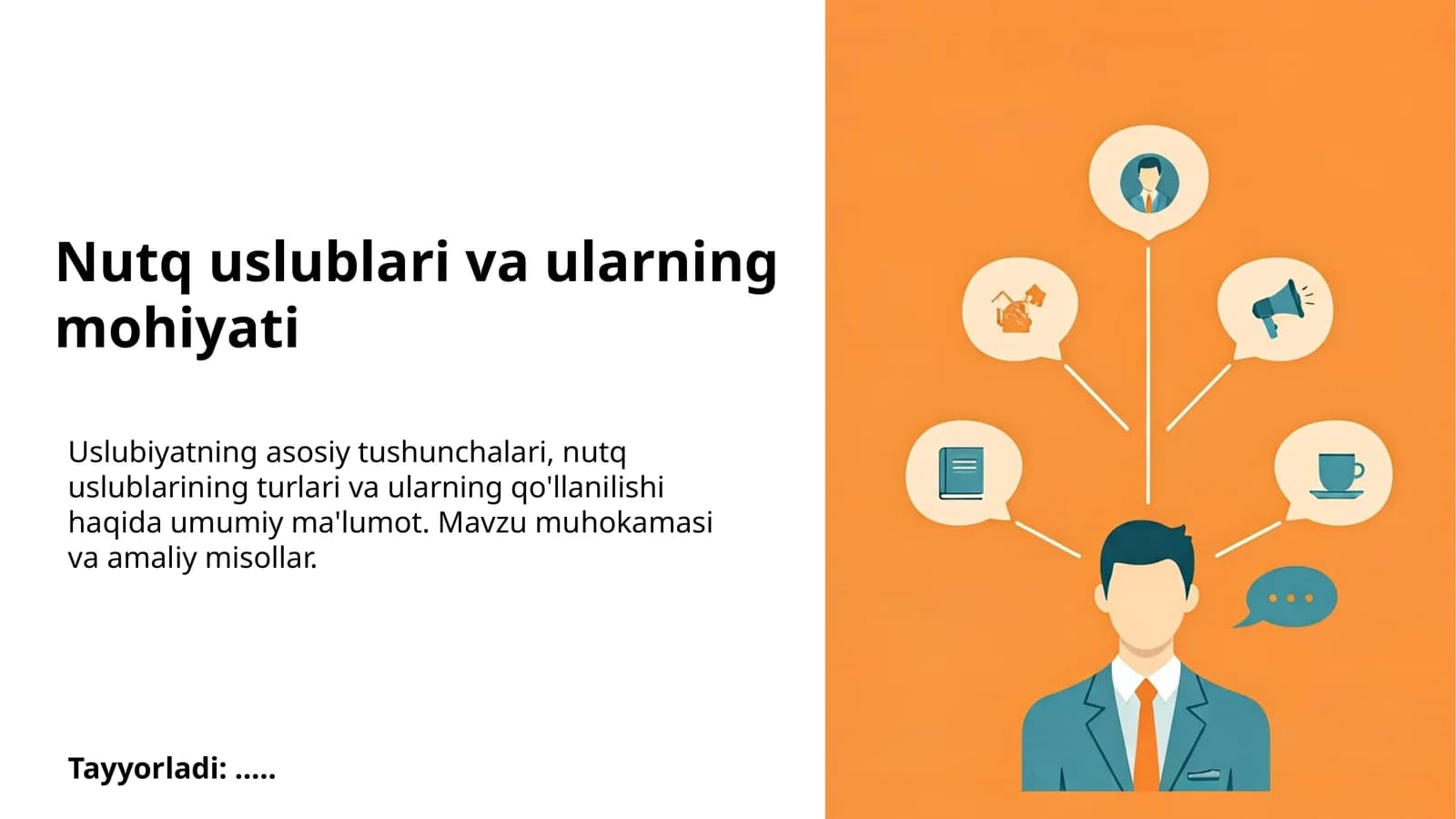 Nutq uslublari va ularning mohiyati