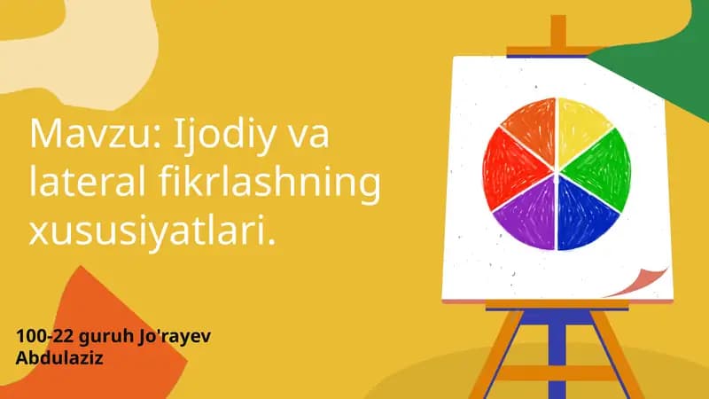 Ijodiy va lateral fikrlash