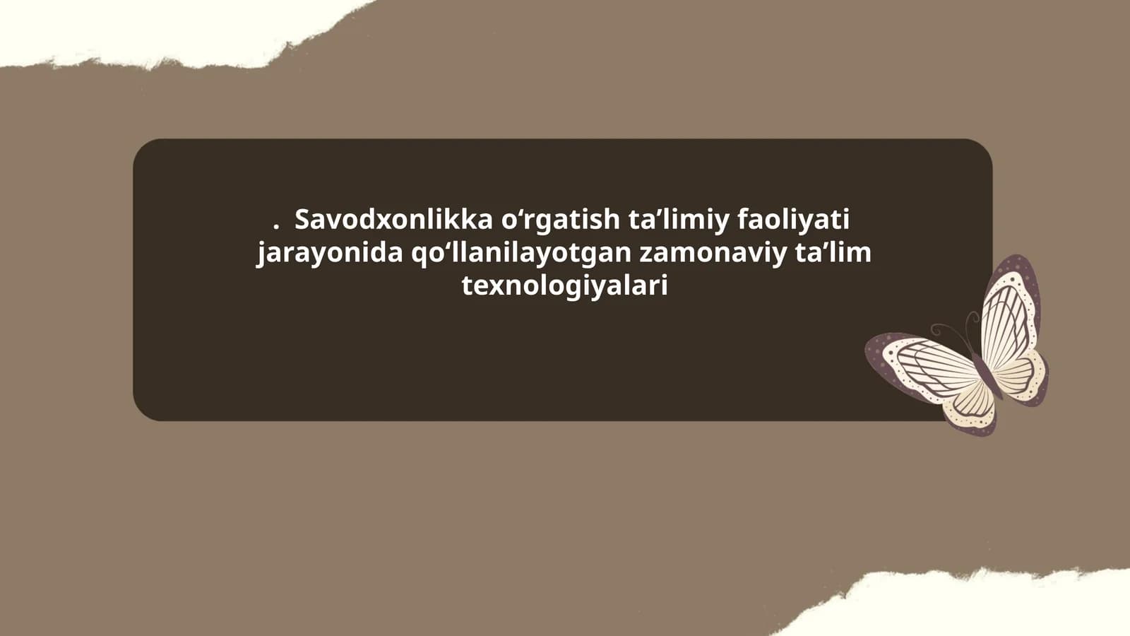 Interfaol o‘qitish usullari