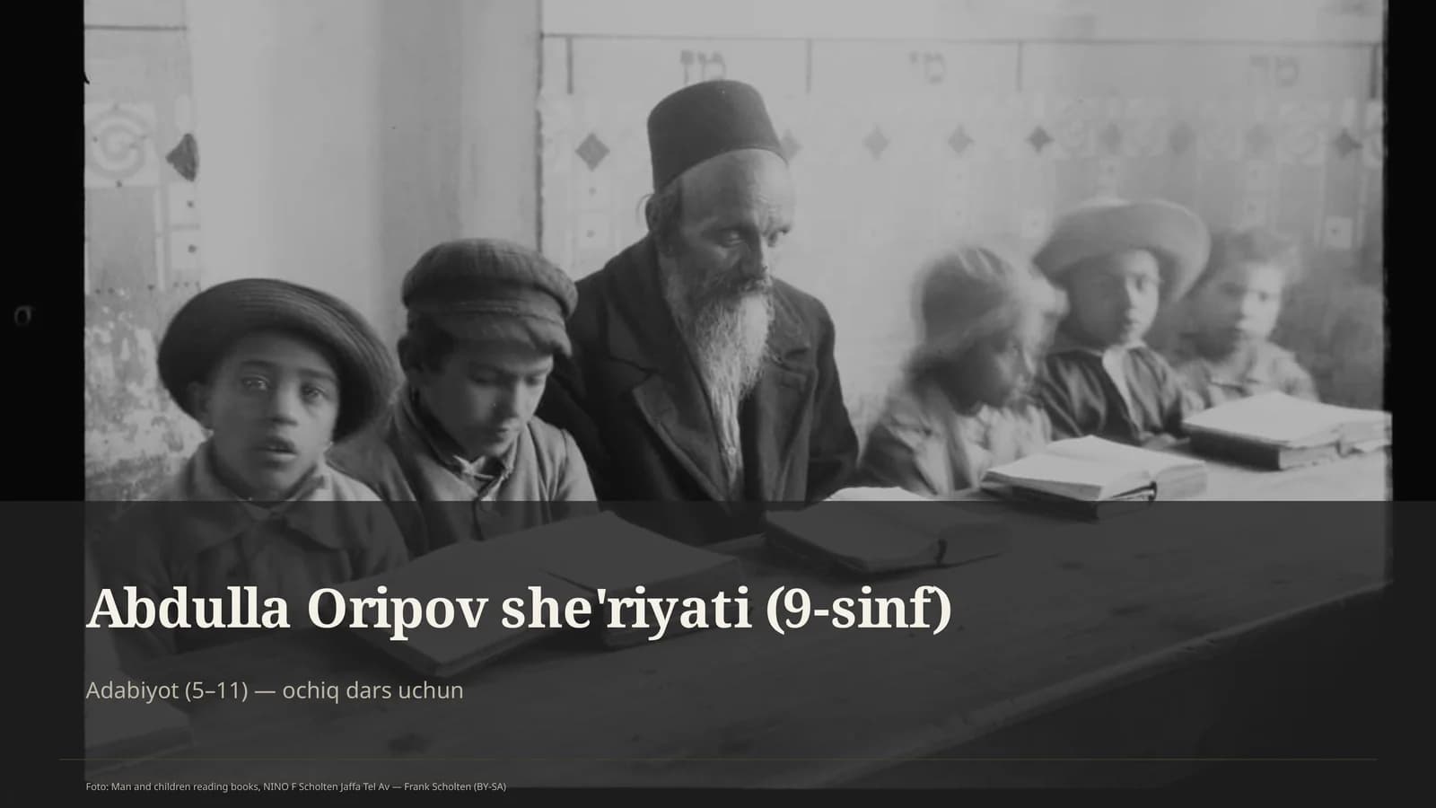 Abdulla Oripov she'riyati (9-sinf)