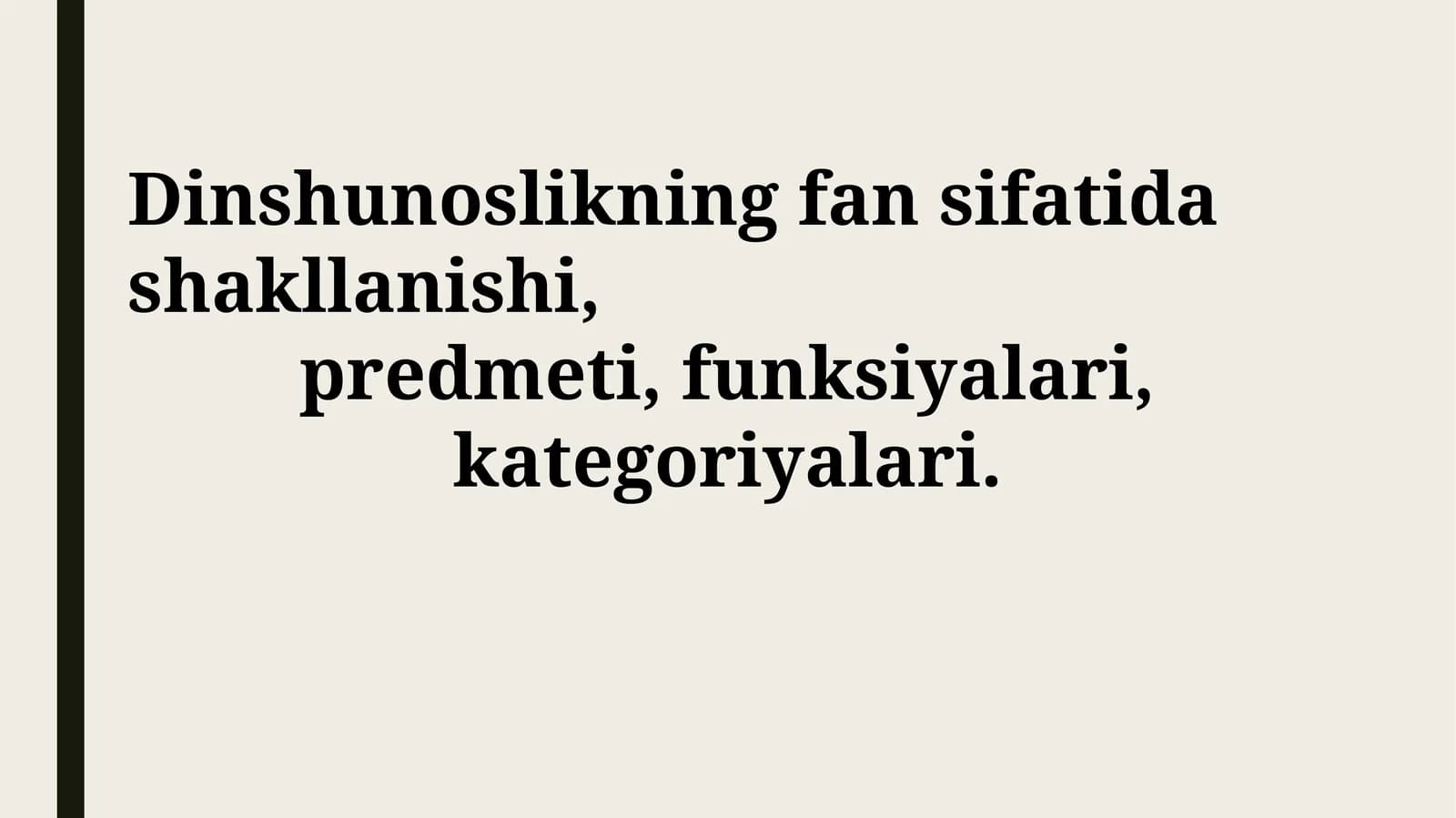 Paleontologiya fanining shakllanishi, predmeti, vazifalari, kategoriyalari