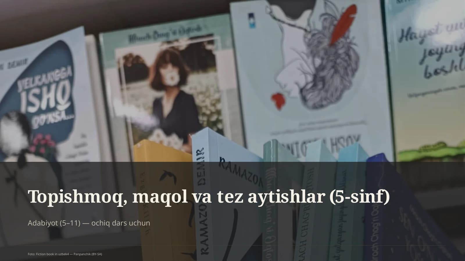 Topishmoq, maqol va tez aytishlar (5-sinf)