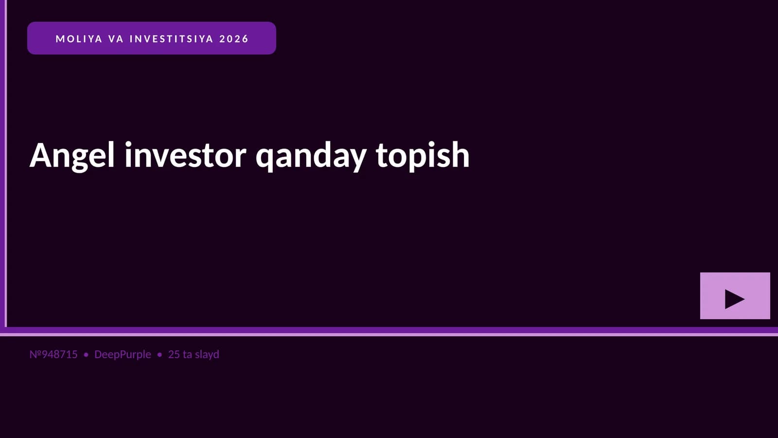 Angel investor qanday topish
