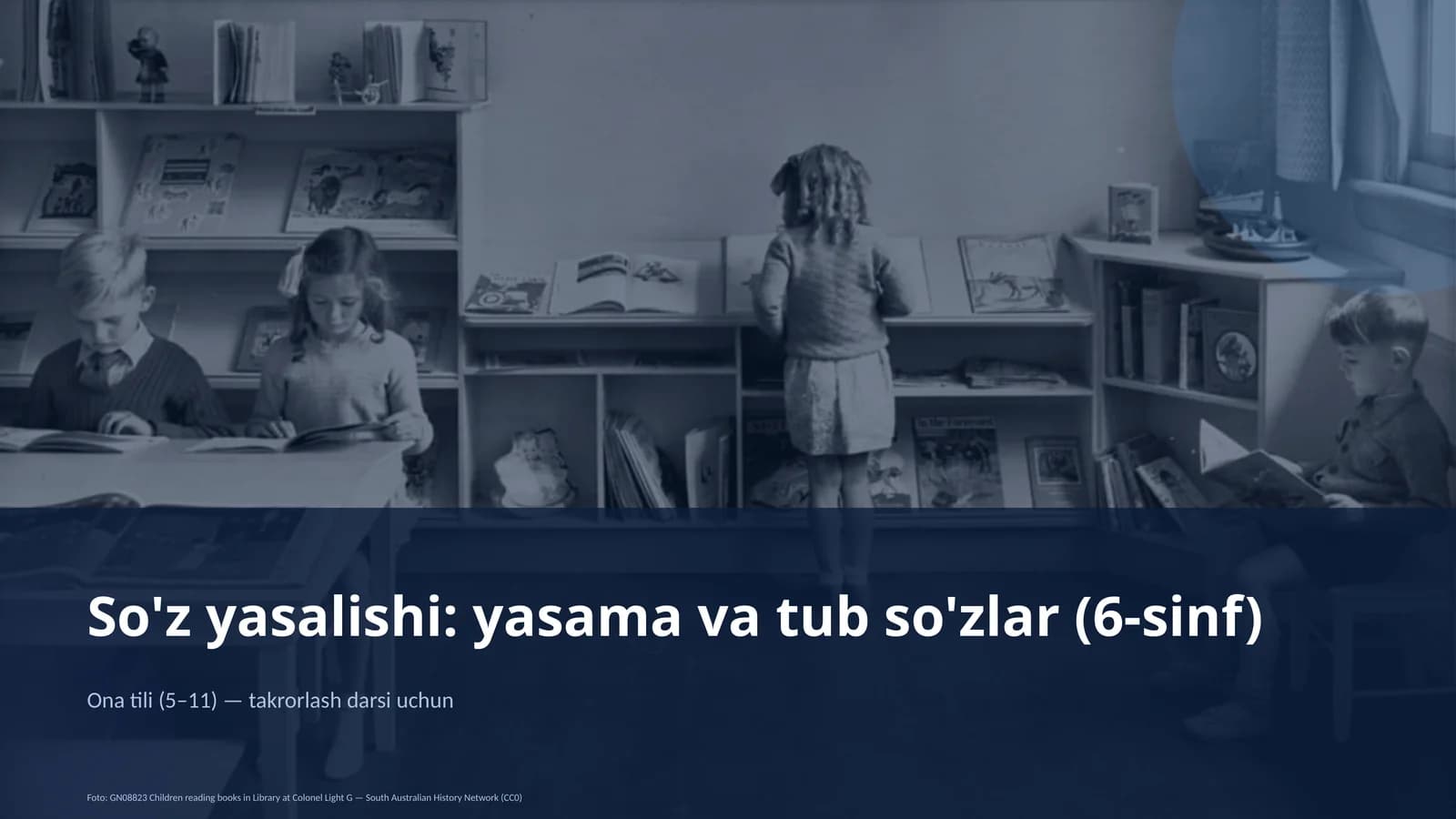 So'z yasalishi: yasama va tub so'zlar (6-sinf)