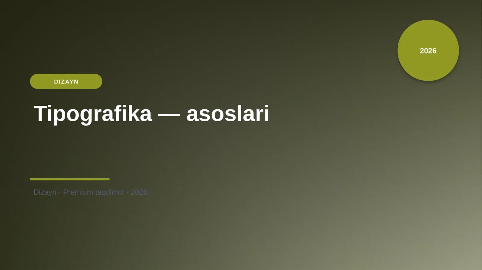Tipografika — asoslari