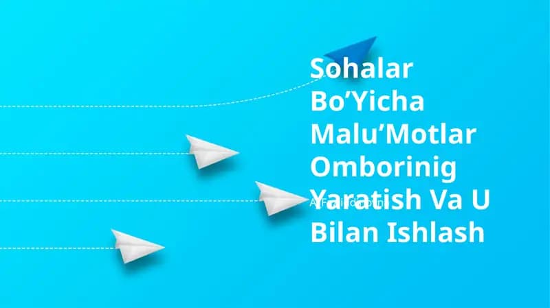 Sohalar Bo’Yicha Malu’Motlar Ombori
